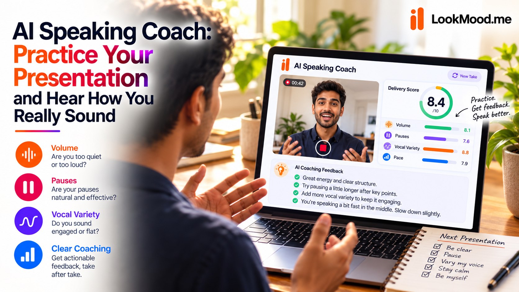 AI Speaking Coach: Practice Your Presentation and Hear How You Really Sound