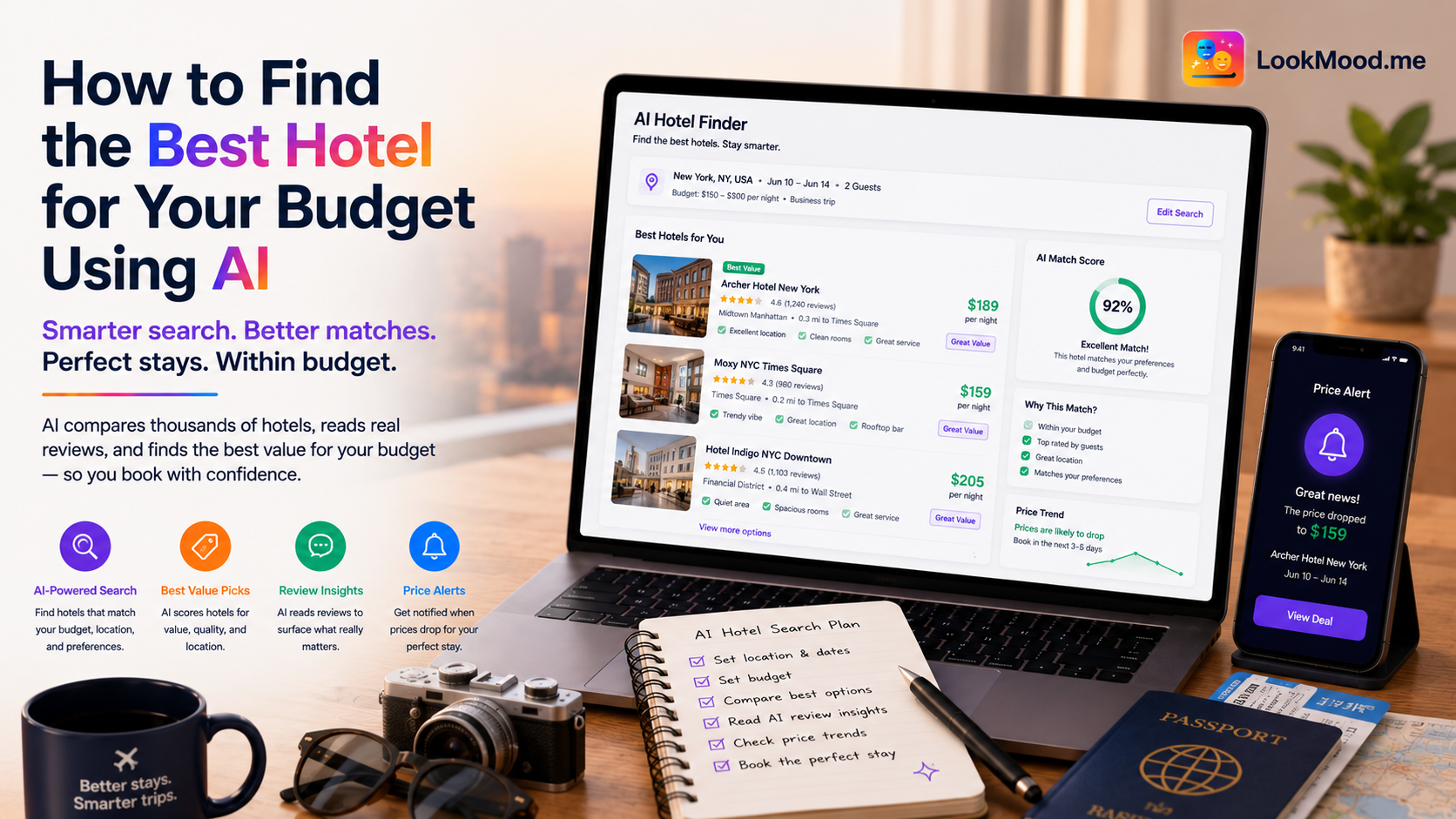 How to Find the Best Hotel for Your Budget Using AI