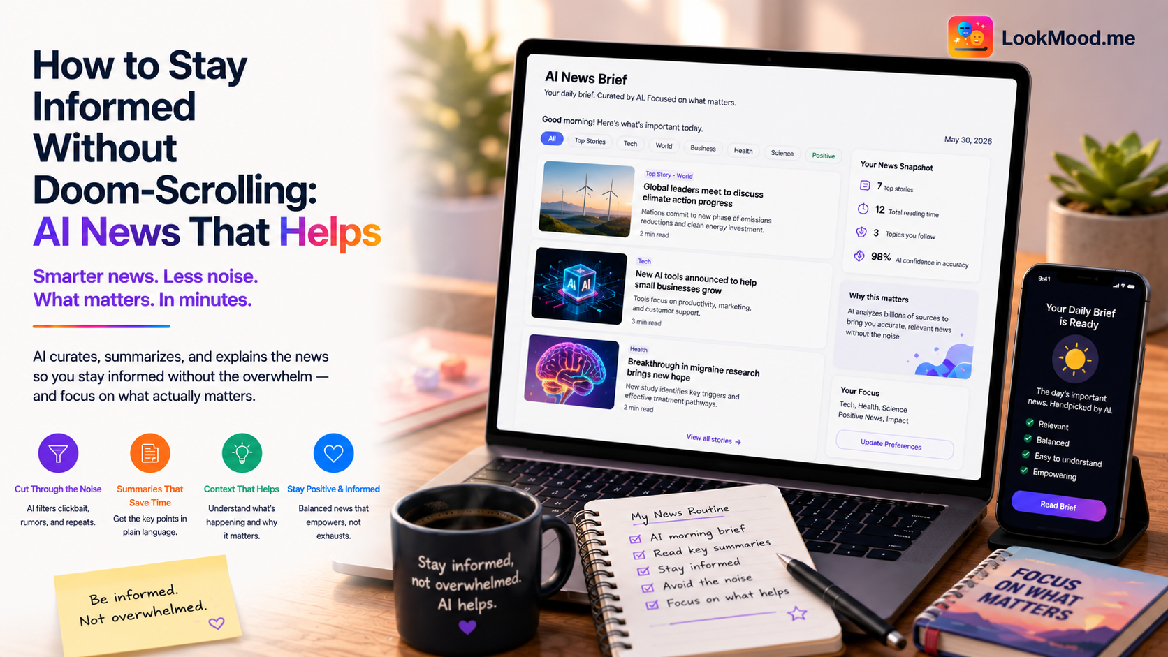 How to Stay Informed Without Doom-Scrolling: AI News That Helps