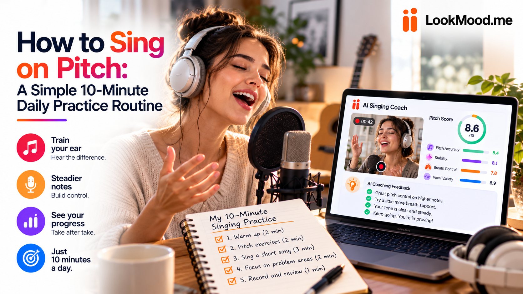 How to Sing on Pitch: A Simple 10-Minute Daily Practice Routine